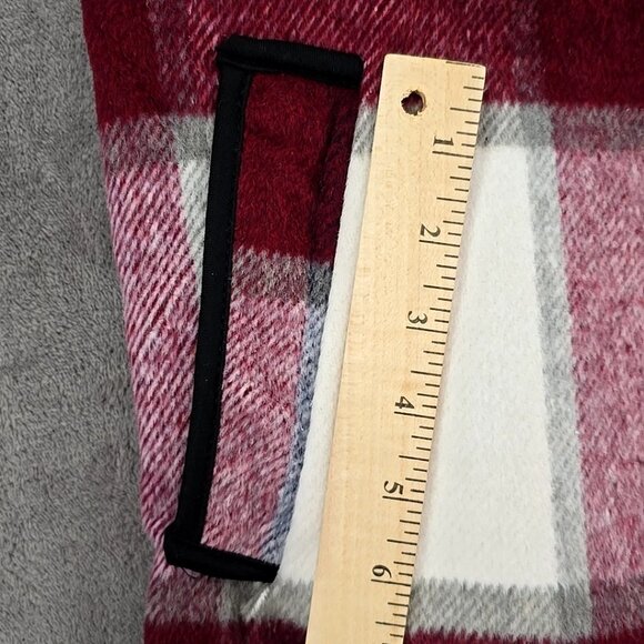 Yacun Vest Lapel Open Front Buffalo Plaid Sleeveless Cardigan Jacket Women Small - Picture 5 of 10